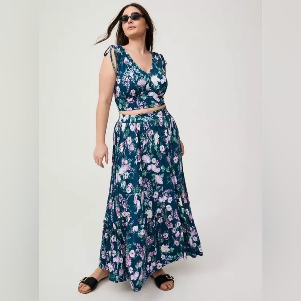 Tank Crop Top & Maxi Skirt Set